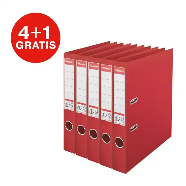 ORDNER ESSELTE NO 1 POWER PP 50 MM ROOD