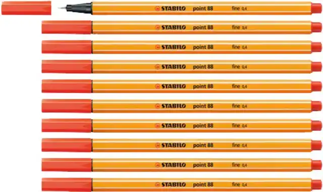 FINELINER STABILO POINT 88 F LICHTROOD