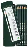 POTLOOD FABER-CASTELL 9000 6 HARDHEDEN