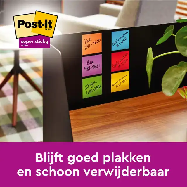 MEMOBLOK POST-IT 654 SUPER STICKY