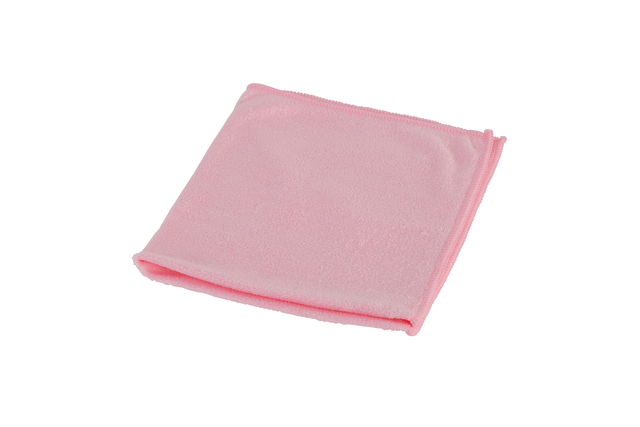 MICROVEZELDOEK BASIC 38X38CM ROOD