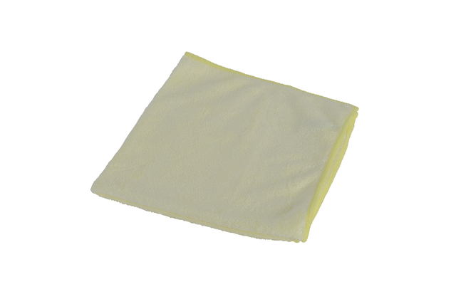 MICROVEZELDOEK BASIC 38X38CM GEEL