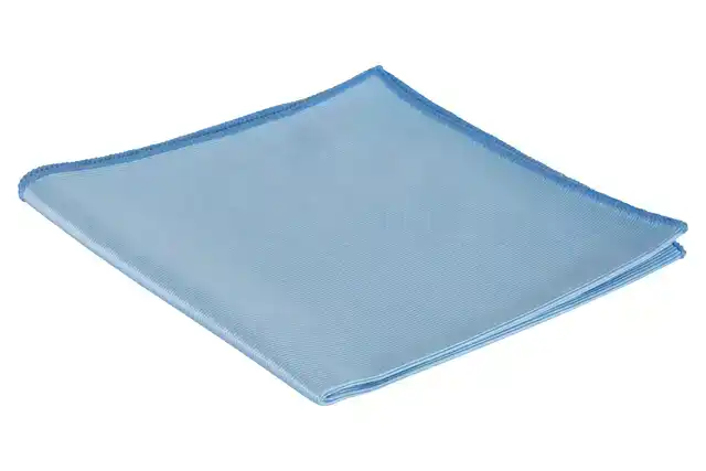 MICROVEZEL GLASDOEK 40X40CM BLAUW