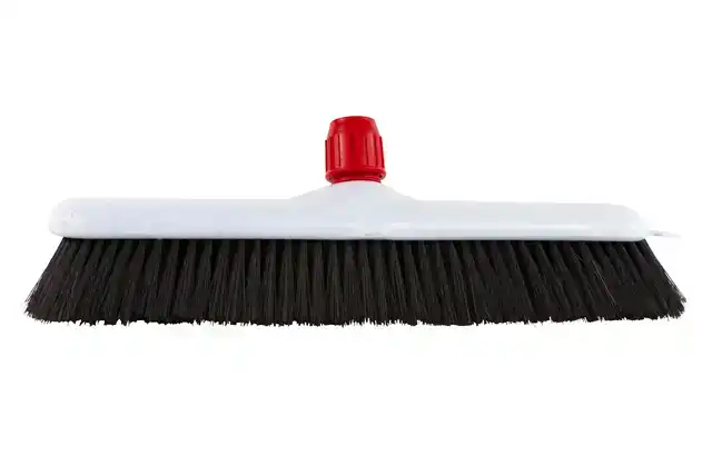 ZAALVEGER KUNSTSTOF 40CM GEMENGD HAAR