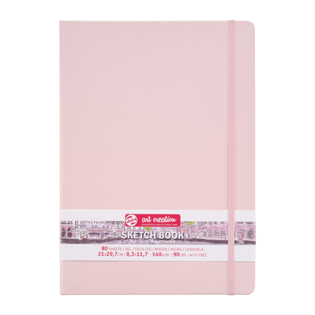 SCHETSBOEK TAC ROZE 21X30CM 140GR 80VEL