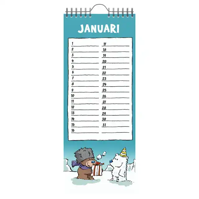 VERJAARDAGSKALENDER LANNOO RITSTIER