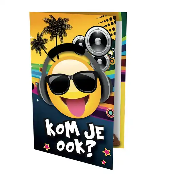 UITNODIGING TROPICAL DJ 17X14.2CM