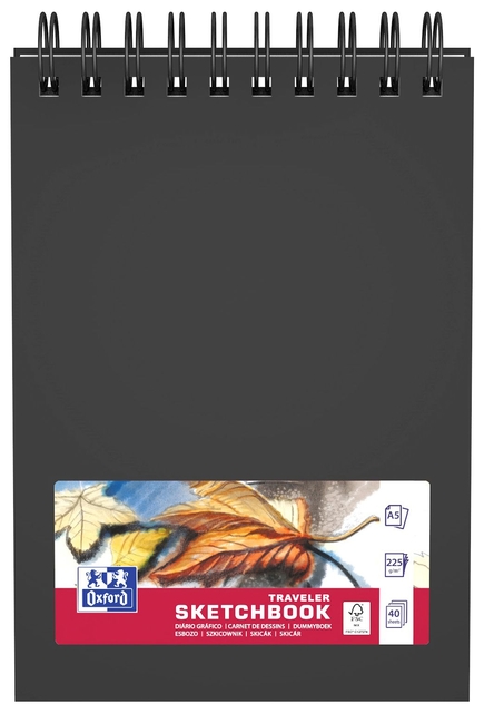 SCHETSBOEK OXFORD MIX MEDIA A5 40 VEL