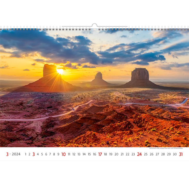 KALENDER 2026 31.5X45CM NATIONALE