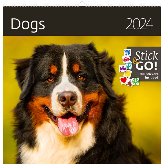 KALENDER 2025 30X30CM HONDEN