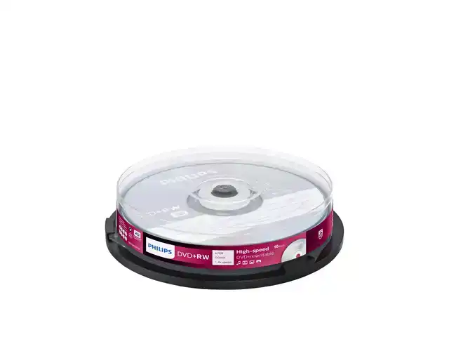 DVD+RW PHILIPS 4.7GB 4X SP (10)