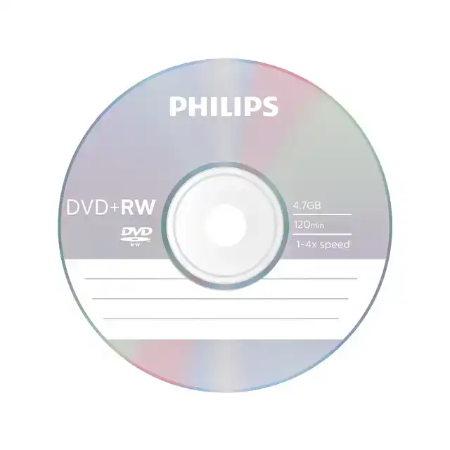 DVD+RW PHILIPS 4.7GB 4X SP (10)