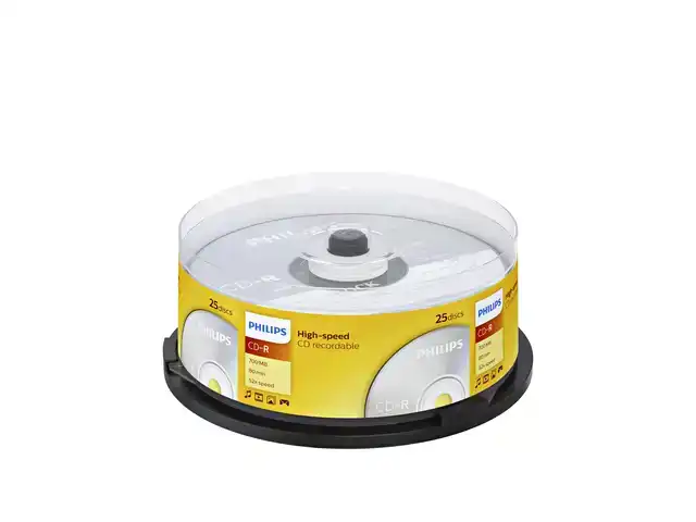 CD-R PHILIPS 80MIN 700MB 52X SP (25)