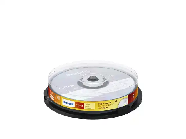 CD-R PHILIPS 80MIN 700MB 52X SP (10)