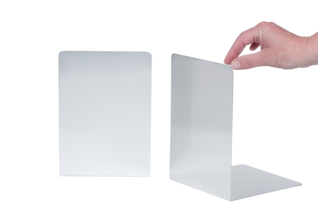 BOEKENSTEUN MAUL 16X15X21CM ALUMINIUM