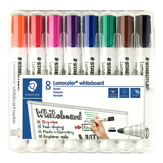 WHITEBOARDMARKER STAEDTLER LUMO 351 8ST