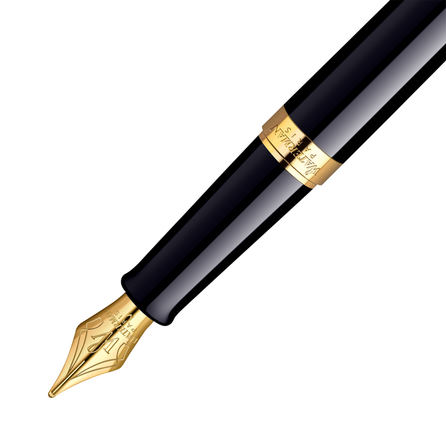 VULPEN WATERMAN HEMISP GT M LAK ZWART