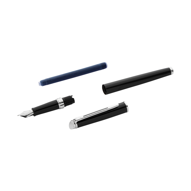 VULPEN WATERMAN HEMISP CT M LAK ZWART