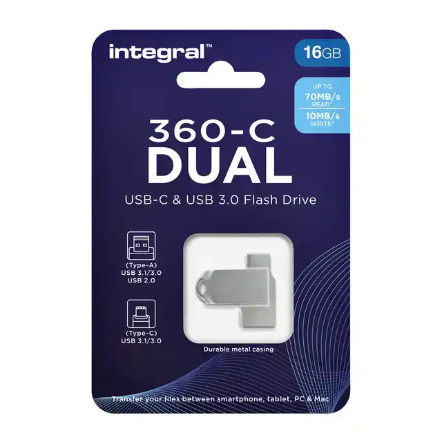 USB-STICK INTEGRAL 3.0 USB-360-C DUAL
