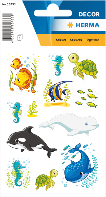 DÃ©COR STICKER WALVISSEN EN ZEEDIEREN