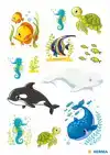 DÃ©COR STICKER WALVISSEN EN ZEEDIEREN