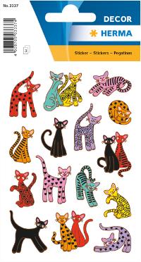 DÃ©COR STICKER ABSTRACTE KATTEN