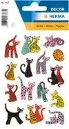 DÃ©COR STICKER ABSTRACTE KATTEN