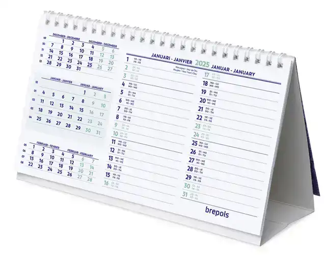BUREAUMAANDKALENDER 2027 BREPOLS