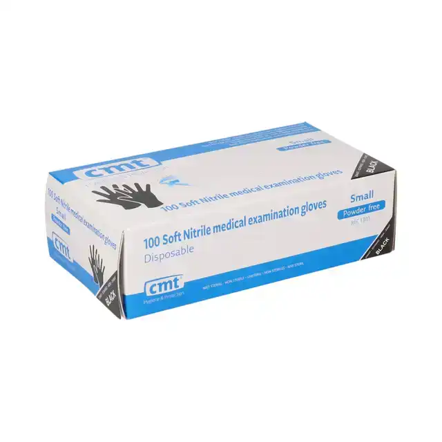 HANDSCHOEN CMT S SOFT NITRIL ZWART