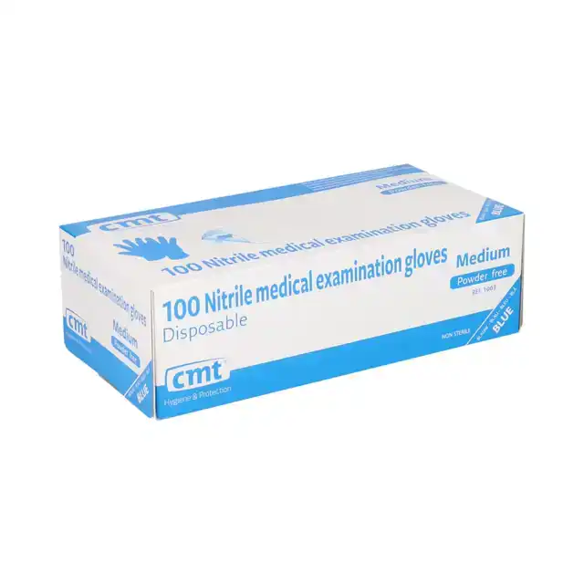 HANDSCHOEN CMT M NITRIL BLAUW
