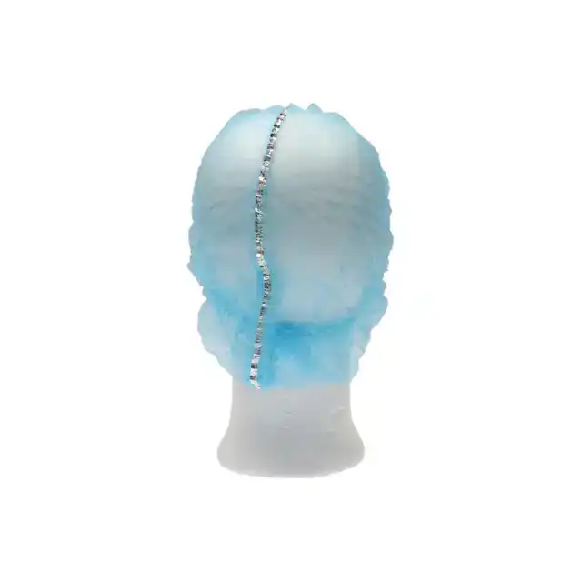 HAARNET CMT CLIP NON-WOVEN L 53CM BLAUW