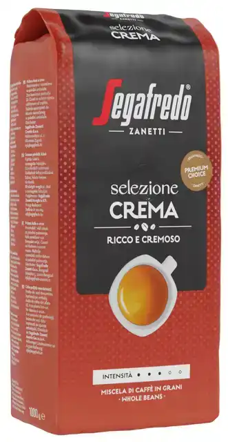 KOFFIE SEGAFREDO CREMA BONEN 1000GR