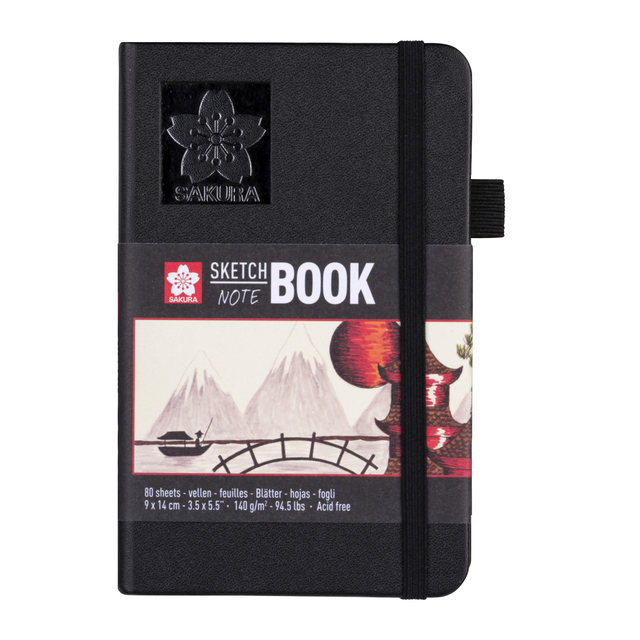 SCHETSBOEK SAKURA 80 WITTE VELLEN