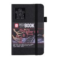 SCHETSBOEK SAKURA 80 ZWARTE VELLEN