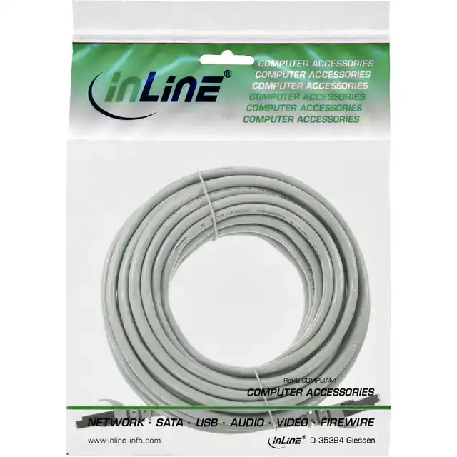 KABEL INLINE U UTP CAT5E 20 METER GRIJS
