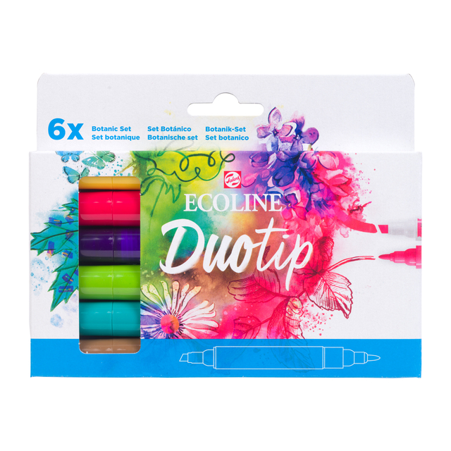 DUOTIP MARKER ECOLINE BOTANISCH SET 6