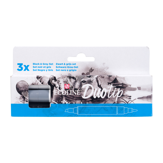 DUOTIP TALENS ECOLINE SET 3 STUKS ZWART
