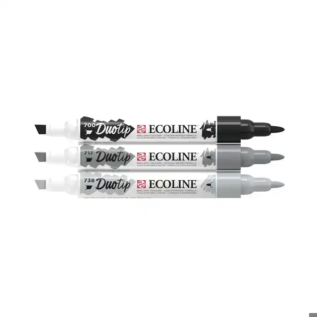 DUOTIP TALENS ECOLINE SET 3 STUKS ZWART