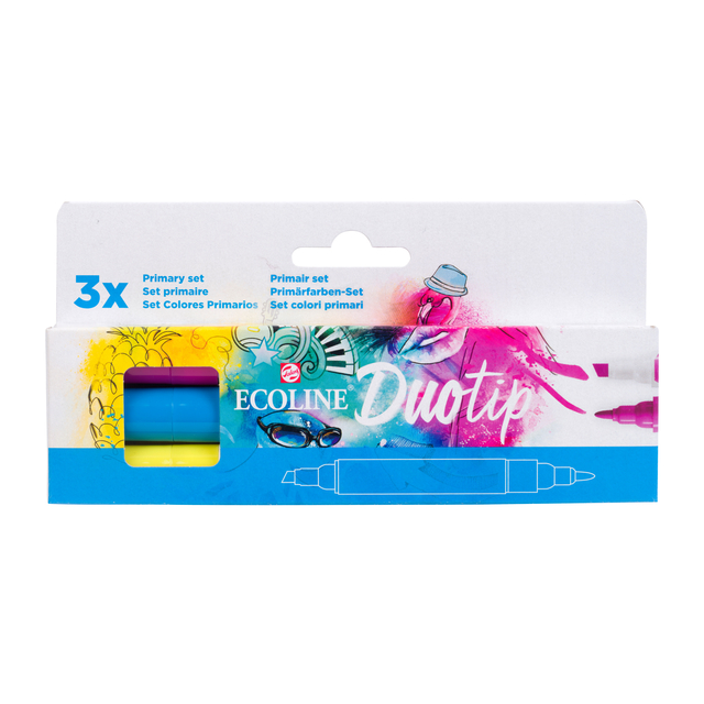 DUOTIP MARKER ECOLINE PRIMAIR SET 3