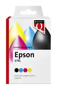 INKCARTRIDGE QUA EPS 27XL ZWART+3KLEUR