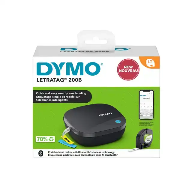 LABELPRINTER DYMO LETRATAG 200B 12MM