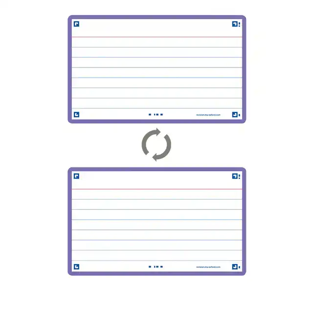 FLASHCARD OXF 2.0 75X125MM 80VEL 250GR