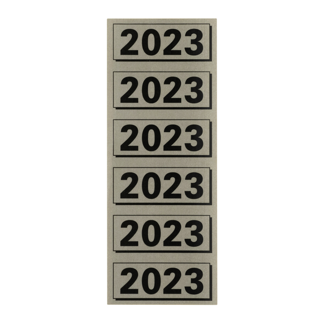 RUGETIKET ELBA 2023 57X25MM GRIJS