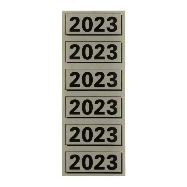RUGETIKET ELBA 2023 57X25MM GRIJS