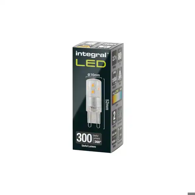 LEDLAMP INTEGRAL G9 2700K WARM WIT 2.7W