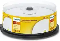 CD-R PHILIPS 80MIN 700MB 52X IW SP (25)