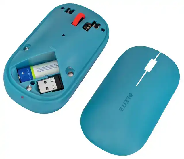 DRAADLOOS MUIS LEITZ COSY BLAUW