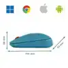 DRAADLOOS MUIS LEITZ COSY BLAUW