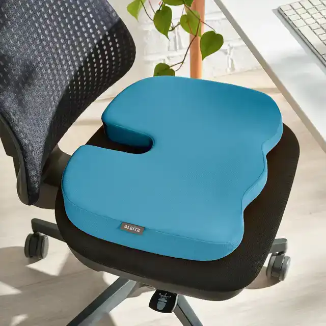 STOELKUSSEN LEITZ ERGO COSY BLAUW