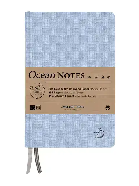 NOTITIEBOEK AURORA OCEAN A5 192BLZ LIJN